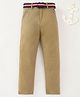 Ed-a-Mamma Sustainable Cotton Full Length Solid Color Trouser - Beige