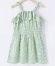 Ed-a-Mamma Sleeveless Gathered All Over Floral Printed Dress - Green