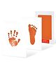 Bembika Baby Finger Print and Footprint Kit Inkpad For Kids Reusable Pad for Baby's - Orange