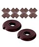 Bembika Baby Proofing Edge & Corner Guards Protector For Furniture Table Glass Corner Pack of 10 - Brown