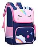 Bembika School Bag for Boys and Girls Travel Schoolbag Perfect Book Bag Casual Backpack for Kids Unicorn Blue- Height 16 Inches