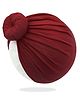 Bembika Beanie Bun Headband For Baby Girl Hair Accessories For Girls Baby Headband - Maroon