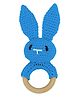 Bembika Rabbit Shape Baby Teether Toy - Sky Blue