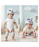 Bembika Baby Head Protector And Baby Knee Pads For Crawling & Elbow Safety Protector Combo Pack - Sky Blue