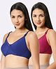 Kriti Cotton Elastane Nursing Bra Pack of 2  (Color May Vary)