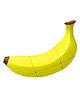 NEGOCIO Fruit Shape Stickerless Banana Speed Cube Magic Puzzle Toy - Yellow