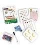 CLAPJOY Reusable Flash Cards for Kids 72 Double Sided Pre School Learning Flash Cards for Kids- Multicolor