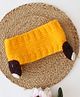 Woonie Bear Applique Knitted Headband - Yellow