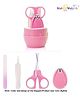 NeonateCare Baby -  Infant and Toddler Pink Grooming Kit with Scissors The Best Unique Baby Shower Gift for Girls and Boys - Pink Egg Shape