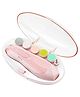 NeonateCare Baby Nail Clippers Safe for Newborn Toddler Toes Fingernails Care Trim Kit 6 Grinding Heads - Pink nail trimmer