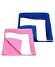 NeonateCare Baby Smart Dry Bed Protector Sheet Small Pack Of 2 - Pink, Blue