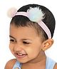 Ayecandy Pastel Pom Pom Embellished Headband - Pink
