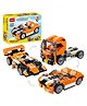 Elecart 3 in 1 Architect Series Highway Cruiser Building Block Toy Set Educational DIY Toys - Orange