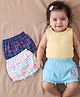 Babyhug 100% Cotton Knit Bloomer Pack of 3 Text Print - Multicolour