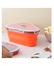 Yellow Bee Collapsible Pizza Slice Container with 5 Serving Trays- Orange