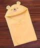 Tinycare Baby Hooded Towel Teddy Design L 75 x B 75 cm - Yellow