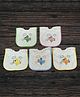 Tinycare Aeroplane Print Bib Pack of 5 - Multicolour