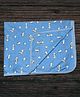 Tinycare Baby Bath Towel Rabbit Print Double L 90 x B 65 cm - Blue