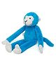 Lazy Baby Super Soft Fabric Chimapanzee Toy Blue - Height 34 cm