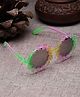 Stol'n Colour Gradient Round Shaped Floral Rim Detailed  Sunglasses - Green