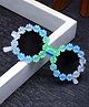 Stol'n Colour Gradient Round Shaped Floral Rim Detailed  Sunglasses - Blue