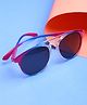 Stol'n Colour Gradient Oval Rim Shaped Sunglasses - Dark Pink