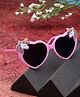 Stol'n Heart Shaped Designed Unicorn Sunglasses - Pink