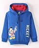 Bodycare Fleece Full Sleeves Sweatshirt With Mickey Mouse Print - Navy Blue