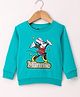 Bodycare Fleece Full Sleeves Sweatshirt With Minnie Mouse Print - Sea Green