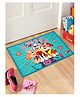 Saralhome  Paw Patrol B.C.F yarn Antiskid Doormat - Turquoise Blue