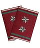Saralhome  24X7 Antiskid PP BCF yarn Door Mat  2pc  Maroon. 40cm x 60cm