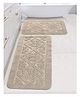 Saralhome  KAKU Cotton Antiskid Bathset &Runner  Beige.45x65-45cm x 100cm