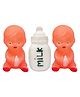 FunBlast Cute Little Babies with Milk Bottle Squeeze Toys - Orange