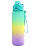 House of Quirk 1L Water Bottles with Time Markings BPA Free - multicolor