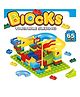 ADKD Marble Run Race Track Building Blocks and Brick Educational Toy For Kids  Pack of 65 Pieces - (Colour May Vary)