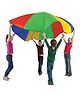 Hop N Play Play Parachute Umbrella with Handles for Kids, Indoor & Outdoor Games - Multicolor