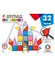 Funrise Magnetic Tiles Combo Set of 32 Pieces- Multicolor