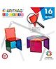 Funrise Magnetic Tiles Combo Set of 16 Pieces- Multicolor