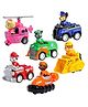 YAMAMA Dogs Mini Paw Patrol Pull Back Car Toy Set For Kids 6 Pieces - Multicolor