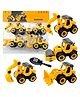YAMAMA Removable And Assembly DIY Construction Engineering Car Toy With Screwdriver For Kids And Toddlers 4 Peces - Multicolor