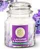 House of Aroma Lavender and Rosemary Bell Jar Candle - 100 g