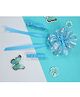 Kamule Set Of 3 Netted Silver Touch Layered Hair Clips - Blue