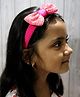 Kamule Glitzy Sequin Bow Embellished Hair Band - Dark Pink