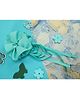 Kamule Lurex Layered Flower Detailed Hair Clip - Dusty Green