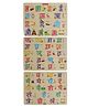 Wooden Puzzle without Knobs Educational and Learning Toy for Kids Set of 3 Multicolour - 50 Pieces