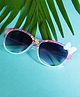 Passion Petals UV Protected Square Frame Sunglasses With Case - Green