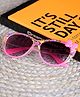 Passion Petals UV Protected Square Frame Sunglasses With Case - Pink