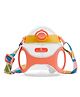 StarAndDaisy Baby Bite Resistant Soft Straw Sipper Cup with Handle Weighted Straw Anti Spill Lock BPA Free & 360° Water Drinking 350 ml - Orange