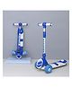 StarAndDaisy Kick On Scooter for Kids with Extra Wide PU Light Up Wheels Kids Scooter with Height Adjustable Handlebar - Blue
