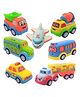 ARCADE TOYS Fun Auto Unbreakable Pull Back Vehicle Set Pack Of 7 - Multicolor